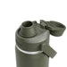 CamelBak - Thrive Chug VSS 0.6L - A drink bottle in olive green with a spout and removable cap, featuring a logo on the side.