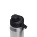 CamelBak - Thrive Chug VSS 0.75L - A drink bottle in stainless steel with a black lid and integrated handle, featuring a logo on the cap.