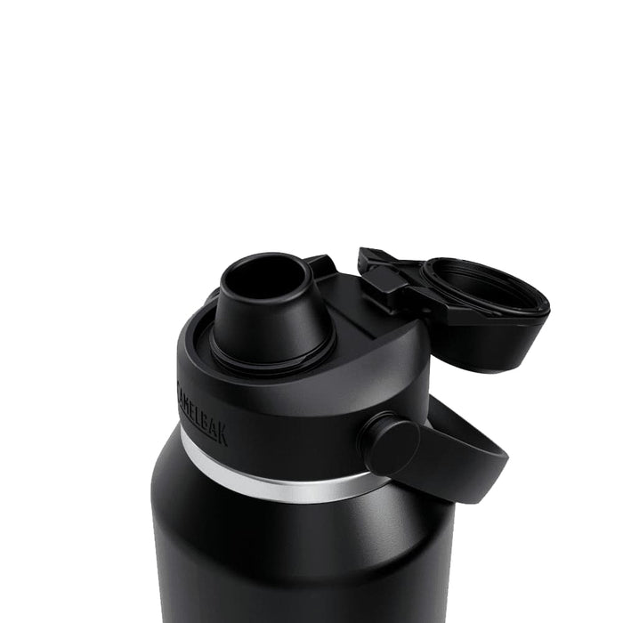CamelBak - Thrive Chug VSS 1.2L - A drink bottle in black with a twist cap and a spout, featuring a logo on the side.