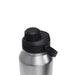 CamelBak - Thrive Chug VSS 1.2L - A drink bottle with a stainless steel body and black lid featuring a carrying handle and a push-button spout.