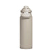 CamelBak - Thrive Chug VSS 1.2L - A drink bottle in a light beige colour with a metal lid and carrying handle, featuring a logo.