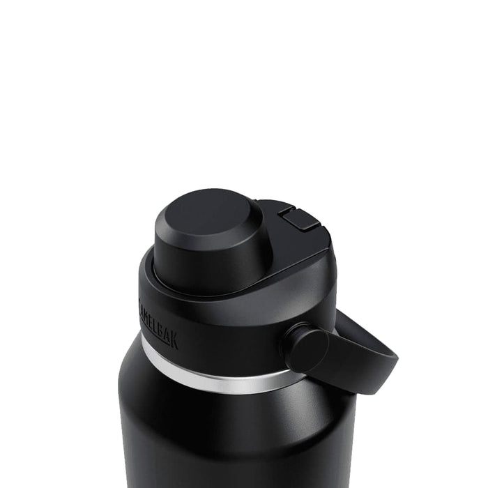CamelBak - Thrive Chug VSS 1.2L - A drink bottle in black with a screw-on lid and a carrying handle, featuring a logo on the side.