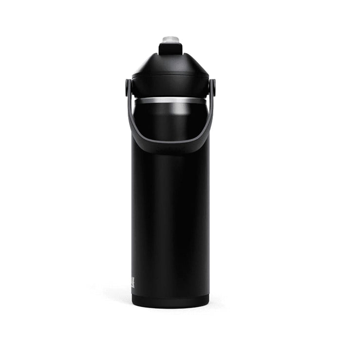 CamelBak - Thrive Flip Straw VSS 0.6L - A drink bottle in black with a flip straw and carrying handle, featuring a logo on the side.