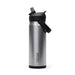 CamelBak - Thrive Flip Straw VSS 0.6L - A drink bottle in stainless steel with a black flip straw and a handle, featuring a logo.
