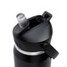 CamelBak - Thrive Flip Straw VSS 0.75L - A drink bottle in black, featuring a flip straw lid and a shiny silver band, with a logo on the side.