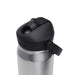 CamelBak - Thrive Flip Straw VSS 0.75L - A drink bottle made of stainless steel with a black top and flip straw, featuring a logo.