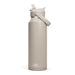 CamelBak - Thrive Flip Straw VSS 1.2L - A drink bottle in a light beige colour with a flip straw and a side handle, featuring a logo.