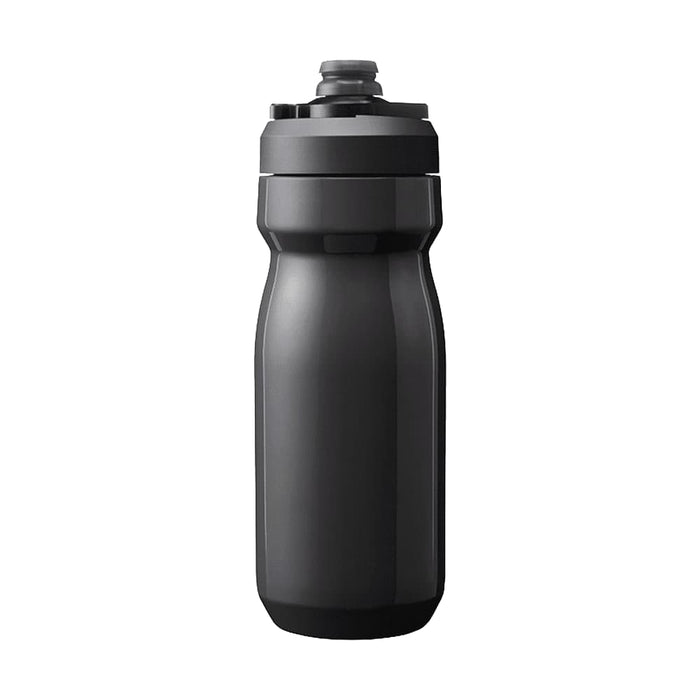 CamelBak - Podium Insulated Steel 0.5L - A drink bottle in dark grey, featuring a sleek design and a push-pull lid, includes a branding logo.