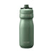 CamelBak - Podium Insulated Steel 0.5L - A drink bottle in a muted green colour, featuring a textured body and a screw-on cap, along with a logo.
