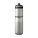 CamelBak - Podium Insulated Steel 0.65L - A drink bottle in stainless steel with a black lid and a logo. It has a capacity of 0.65L.