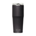 CamelBak - Thrive Tumbler VSS 0.6L - A drink bottle in matte black with a clear lid and a logo at the base.