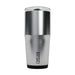 CamelBak - Thrive Tumbler VSS 0.6L - A drink bottle in silver and black, featuring a clear lid and a logo on the side.