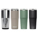 CamelBak - Thrive Tumbler VSS 0.6L - A drink bottle set featuring four tumblers in silver, beige, green, and black, each with a logo.