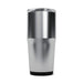 CamelBak - Thrive Tumbler VSS 0.6L - A drink bottle with a silver and black design, featuring a tapered shape and a transparent lid.
