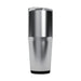 CamelBak - Thrive Tumbler VSS 0.9L - A drink bottle with a sleek silver and stainless steel design featuring a clear lid and a black base. It has a logo.