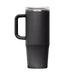 CamelBak - Thrive Mug VSS 1.0L - A drink bottle in matte black with a handle and a clear lid, featuring a logo.