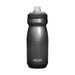 CamelBak Podium Bike Bottle 0.6L - Retail Colours - A drink bottle in grey with a dotted grip pattern and a cap, featuring a branding logo.