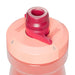 CamelBak Podium Bike Bottle 0.6L - Retail Colours - A drink bottle in gradient shades of pink with a red spout and a logo on the cap.