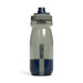 CamelBak Podium Bike Bottle 0.6L - Retail Colours - A drink bottle in grey and navy, featuring a logo and a twist-off lid for easy access.