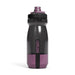 CamelBak Podium Bike Bottle 0.6L - Retail Colours - A drink bottle featuring a dark grey body with a purple base and a black lid, including a logo.
