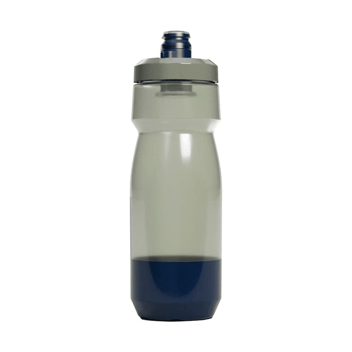 CamelBak - Podium 0.7L - A drink bottle with a grey upper section and dark blue lower section, featuring a screw-on lid and a logo.