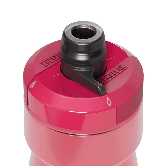 CamelBak - Podium 0.7L - A drink bottle in vibrant pink with a black nozzle and a logo on the side.