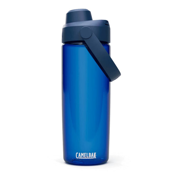 CamelBak - Thrive Chug 0.6L - A drink bottle in a vibrant blue colour, featuring a twist-on lid and a carrying handle. It has a brand logo on the front.