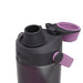CamelBak - Thrive Chug 0.6L - A drink bottle in dark grey and purple, featuring a spout and a secure lid. The bottle has a logo.