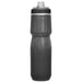 CamelBak - Podium Chill 0.7L - A drink bottle in a grey hue with a black cap, featuring a textured grip and a logo.