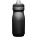 CamelBak - Podium 0.6L - Plain Colours - A drink bottle in plain black with a grey cap and a logo on the side.