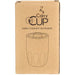 Carry Cup Olla Vacuum Coffee Cup w/ Ceramic Liner - 300ml - A brown cardboard box containing a vacuum coffee cup with a ceramic liner. The packaging features a logo.