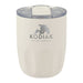 Carry Cup Olla Vacuum Coffee Cup w/ Ceramic Liner - 300ml - A drink bottle in cream with a transparent lid and a logo, designed for holding beverages.