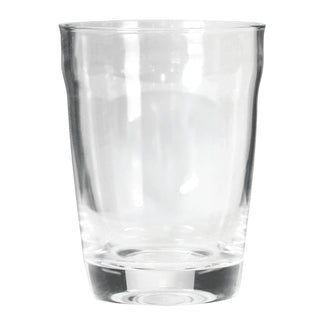 Glass Carry Cup - A glass carry cup in clear glass, featuring a rounded design and a smooth finish.