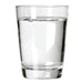 Glass Carry Cup - A glass carry cup filled with clear water, featuring a sleek, transparent design and a smooth rim.
