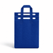 8L Insulated Reusable Bag - A blue insulated reusable bag with multiple handles and a smooth surface, featuring a logo.