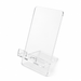 DIY Acrylic Phone Stand - A clear acrylic phone stand with a sleek design, featuring a support base for displaying devices.