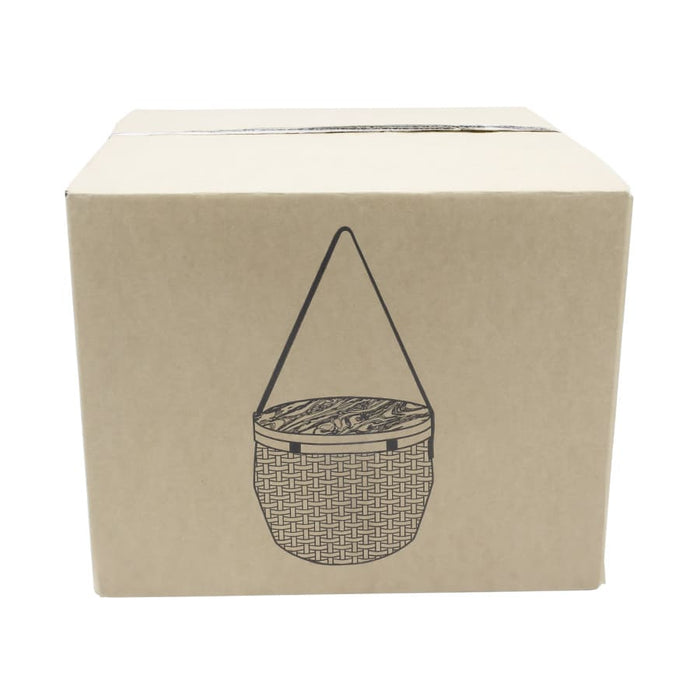 Saint-Rémy Cooler Basket - A brown cardboard box featuring a woven basket illustration with a hanging handle. The box has a minimalistic design.