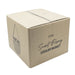 Saint-Rémy Cooler Basket - A brown cardboard box featuring a cooler basket design with a logo, showcasing a woven texture.