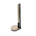 Counter Fixed Signature Pen D - A fixed signature pen with a beige barrel and a black base, featuring a coiled cord for convenience.