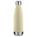 Komo Wheat Straw Drink Bottle - A drink bottle in a light beige colour made from wheat straw, featuring a stainless steel base and a silver lid.