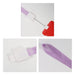 Retractable Lanyard - A retractable lanyard in lavender with a red attachment and white casing. Features a smooth retracting mechanism.