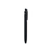 NFC Touchscreen Ballpoint Pen - A black NFC touchscreen ballpoint pen with a sleek design and a clip. It features a logo on its body.