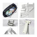 Lightweight Tennis Tote Bag - A lightweight grey tennis tote bag with compartments for a drink bottle, phone, headphones, and other items.