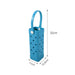 EVA Holes Wine Bottle Bag - A drink bottle bag in blue with a handle, featuring holes for ventilation, measuring 32cm tall and 11cm wide.