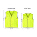 Hi-Vis Reflective Trim Velcro Placket Safety Vest - Hi-Vis reflective trim safety vests in bright yellow, available in adults' and kids' sizes. Each vest features a Velcro placket.