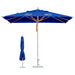 3x3m Wind-resistant Square Stock Colour Outdoor Umbrella - Custom Promotional Product