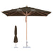 3x3m Wind-resistant Square Stock Colour Outdoor Umbrella - Custom Promotional Product