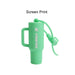 Lip Balm Holder Keychain - A mint green lip balm holder keychain featuring a loop for attachment and a secure cap. It includes a logo.