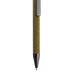 Tea Grounds Pen - A pen with a textured, green cork grip and a shiny black tip, featuring a clip for attachment.