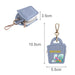 Mini PU Leather Jewellery Box - A mini PU leather jewellery box in light blue with a gold clip and floral design, featuring a logo.